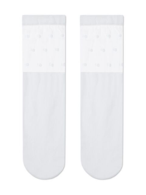 Удлиненные носки с прозрачным верхом FANTASY в горошек - купить в интернет-магазине Conte