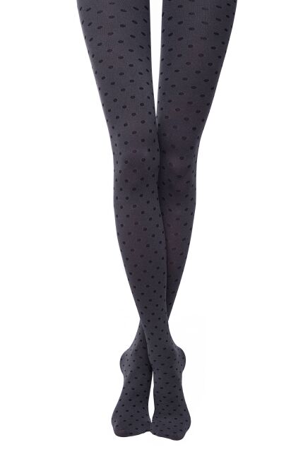 Плотные меланжевые колготки в горошек TRENDY DOTS 50 Lycra® - купить в интернет-магазине Conte