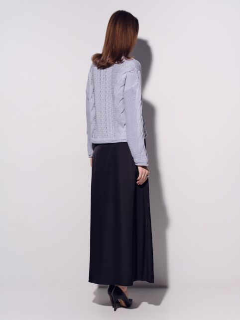 Юбка-макси из плотного сатина с матовым блеском LU 3389 - купить в интернет-магазине Conte