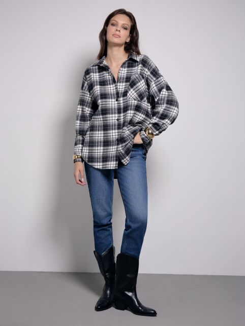 Рубашка из фланели в клетку LRU 3162 - купить в интернет-магазине Conte