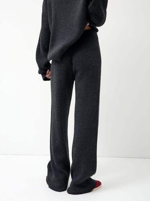 Брюки прямого кроя из пряжи с шерстью LDK24127 - купить в интернет-магазине Conte