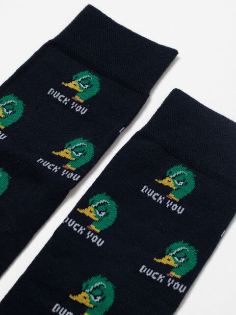 Хлопковые носки с рисунком «Duck you» - купить в интернет-магазине Conte
