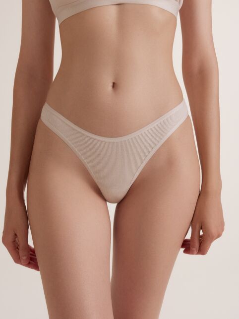 Трусы бразилиано в рубчик из вискозы ACTIVE SHAPE LBR 3186 - купить в интернет-магазине Conte