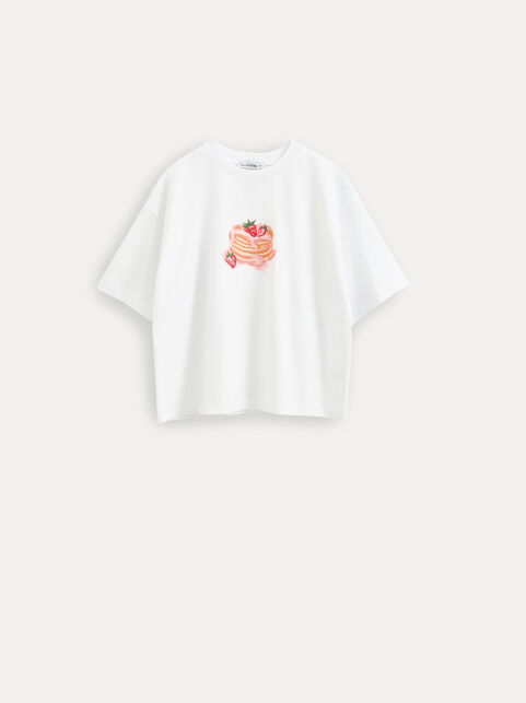 Футболка из хлопка с рисунком «Cake» LD 3032 - купить в интернет-магазине Conte