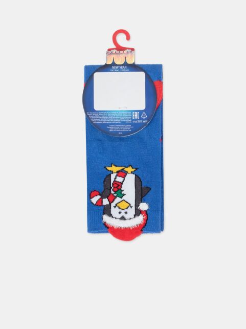 Новогодние носки с пикотом «Пингвин» - купить в интернет-магазине Conte