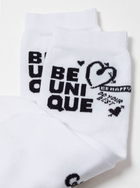 Хлопковые носки с рисунком “Be unique” - купить в интернет-магазине Conte