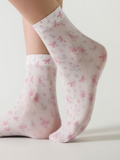 Носки с микрофиброй « Pink flowers» - купить в интернет-магазине Conte