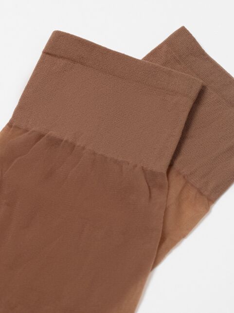 Тонкие эластичные женские гольфы TENSION SOFT 20 (1 пара в упаковке) цвет бронза - купить в интернет-магазине Conte