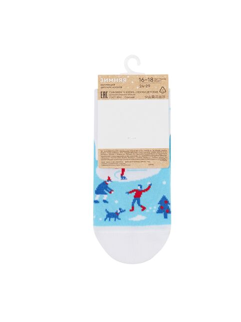Носки с рисунком «Новогодние забавы» зимняя коллекция - купить в интернет-магазине Conte