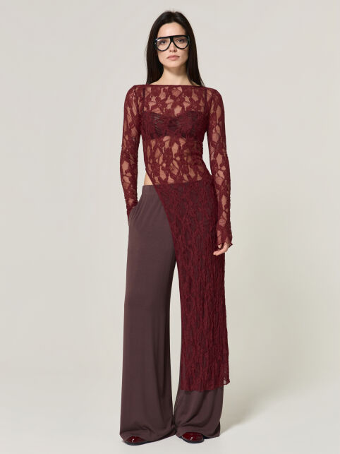 Туника из цветочного кружева с разрезом по ноге LD 3501 - купить в интернет-магазине Conte