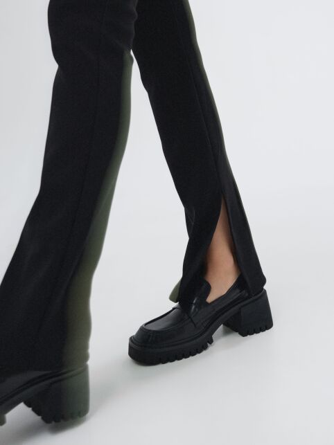 Брюки с высокой посадкой и разрезами по бокам низа LBK 2504 - купить в интернет-магазине Conte