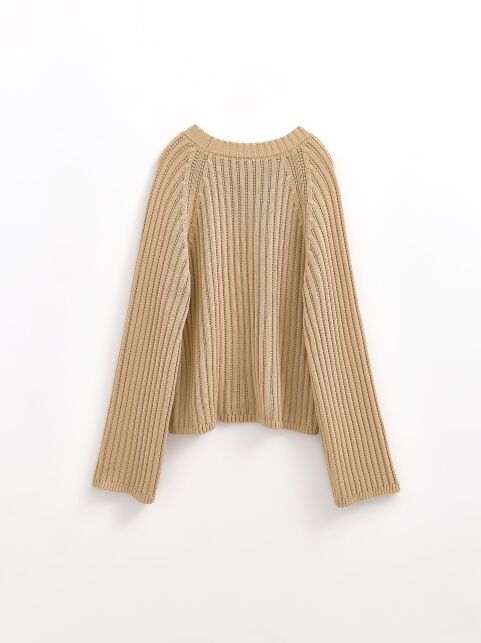 Джемпер объёмного силуэта из хлопковой пряжи LDK 24117 - купить в интернет-магазине Conte