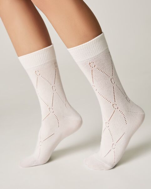 Удлинённые носки с ажурными ромбами - купить в интернет-магазине Conte