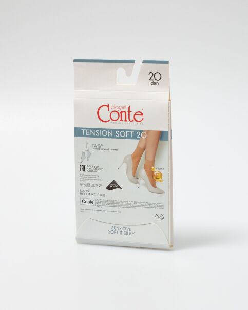Носки с уплотненной резинкой TENSION SOFT 20 (1 пара) - купить в интернет-магазине Conte