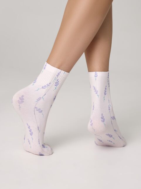 Укороченные носки с хлопком «Lavender» - купить в интернет-магазине Conte