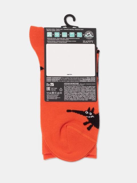 Хлопковые носки с рисунком «Fox», модель 166 - купить в интернет-магазине Conte