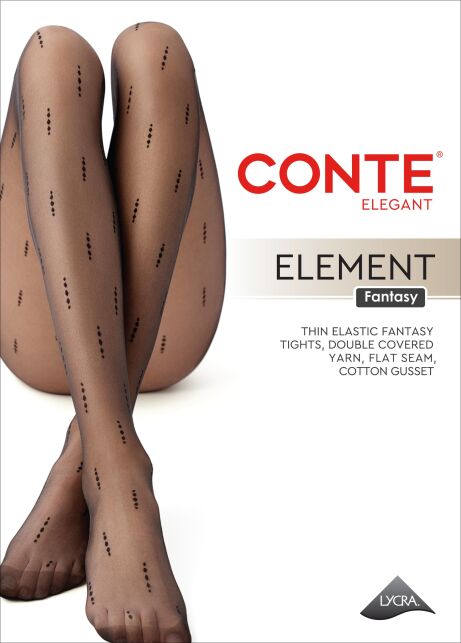 Колготки с вертикальными линиями из точек ELEMENT - купить в интернет-магазине Conte