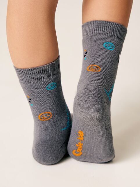 Махровые серые носки SOF-TIKI с рисунком «Фантазии» - купить в интернет-магазине Conte