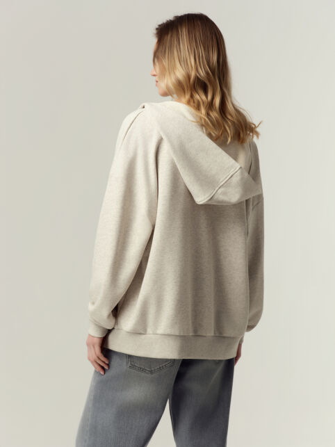 Объёмное худи из футера с капюшоном и карманами LJ 3375 - купить в интернет-магазине Conte