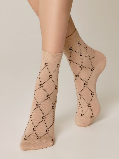 Хлопковые носки с отсылкой к логотипу бренда - купить в интернет-магазине Conte