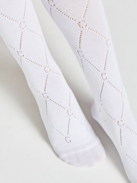 Гольфы из хлопка в ажурные ромбы и отсылкой к логотипу бренда, модель 007 - купить в интернет-магазине Conte