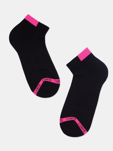 Короткие носки из хлопка с рисунком "сетка" и махровой стопой - купить в интернет-магазине Conte