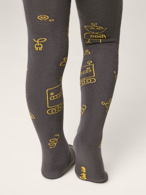 Колготки SOF-TIKI (махровые внутри) с рисунком "роботы" - купить в интернет-магазине Conte