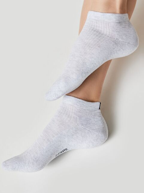 Короткие носки из хлопка с махровой стопой и отсылкой к логотипу бренда - купить в интернет-магазине Conte