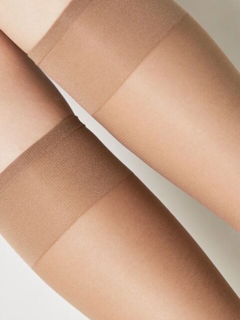 Плотные эластичные женские гольфы TENSION SOFT 40 (1 пара в упаковке) цвет бронза - купить в интернет-магазине Conte