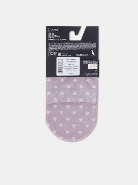 Сияющие носки с рисунком «Feel» - купить в интернет-магазине Conte