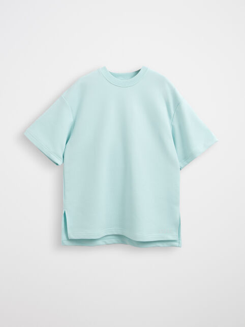 Футболка из футера с разрезами по бокам LD 3081 - купить в интернет-магазине Conte