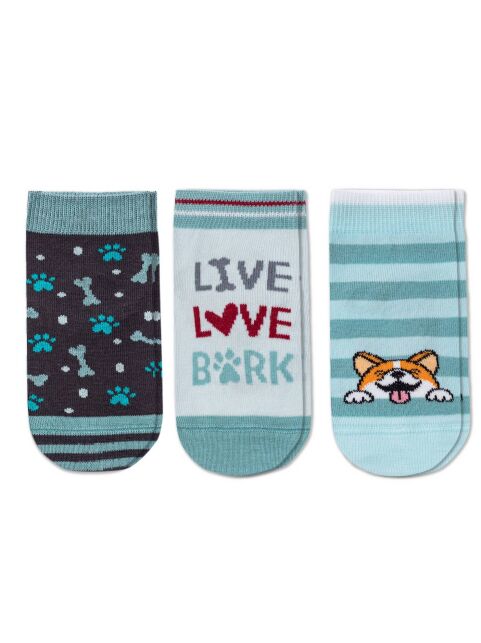 Хлопковые носки (3 пары),модель 727 - купить в интернет-магазине Conte