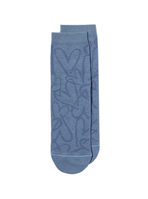 Классические хлопковые носки с рисунком «сердечки» - купить в интернет-магазине Conte