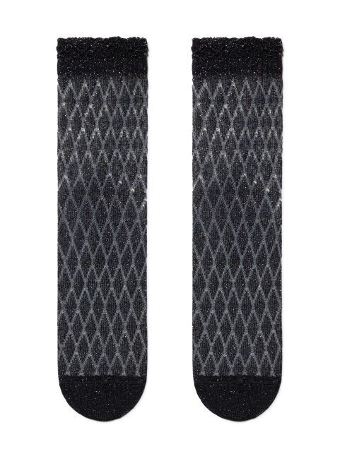 Носки FANTASY c геометрическим рисунком с люрексом из лимитированной коллекции - купить в интернет-магазине Conte