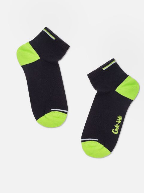 Короткие черные спортивные носки ACTIVE lycra®, модель 957 - купить в интернет-магазине Conte