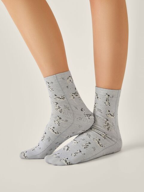 Носки со льном из лимитированной коллекции BEST FRIENDS «Далматин» - купить в интернет-магазине Conte