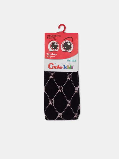 Колготки из хлопка с геометрическим рисунком «Love» - купить в интернет-магазине Conte