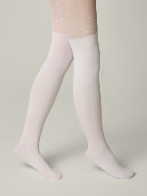 Колготки с сердечками и имитацией гольфинов SWEET LADY - купить в интернет-магазине Conte