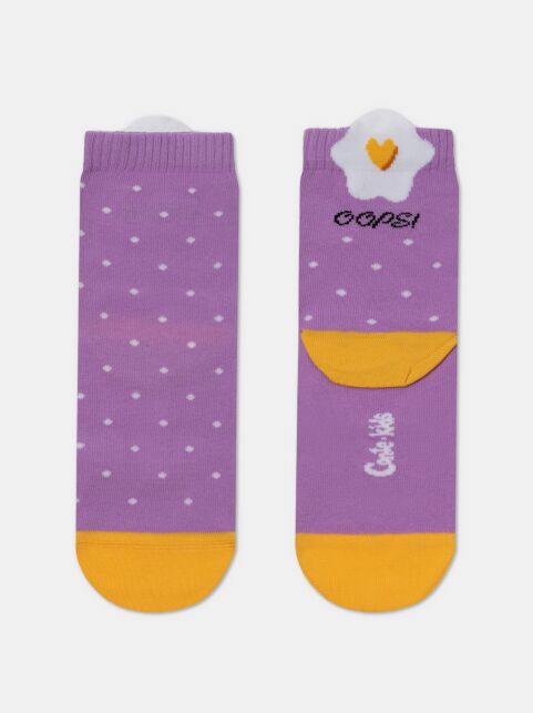 Носки из хлопка с декоративным 3D-пикотом “Oops” - купить в интернет-магазине Conte