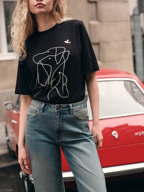 Футболка из хлопка с рисунком «Dogs» LD 3036 - купить в интернет-магазине Conte