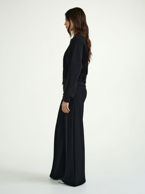 Прямые брюки широкого кроя с высокой посадкой и строчками по переду LBK 3121 - купить в интернет-магазине Conte