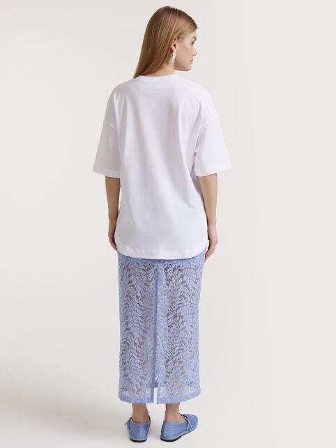 Футболка из хлопка с фигурным низом LD 3087 - купить в интернет-магазине Conte