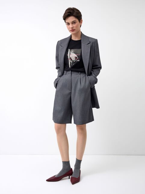 Шорты из костюмной ткани женские LS 3263 - купить в интернет-магазине Conte