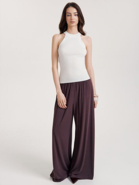 Топ прилегающего силуэта из пряжи с хлопком и модалом LDK2559 - купить в интернет-магазине Conte