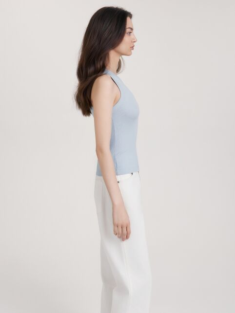 Топ в рубчик из вискозы LT 3419 - купить в интернет-магазине Conte