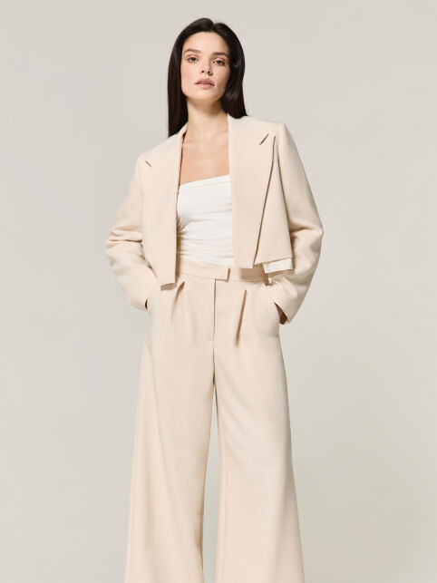 Укороченный жакет из костюмной ткани LJ 3391 - купить в интернет-магазине Conte