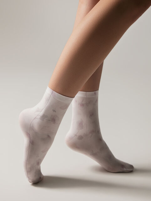 Носки с рисунком «Нежный цветок» - купить в интернет-магазине Conte