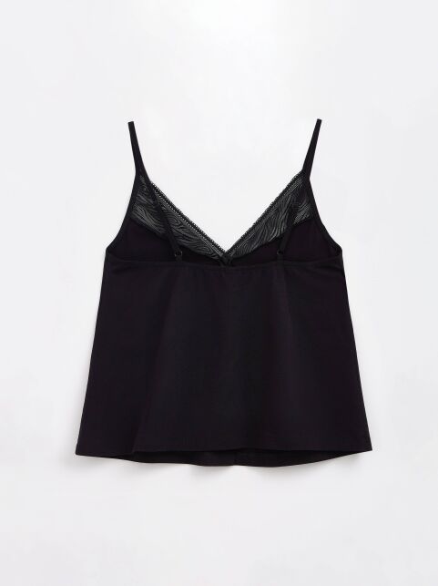 Свободный топ из анималистичного кружева и хлопка Zebra LHW 1354 - купить в интернет-магазине Conte