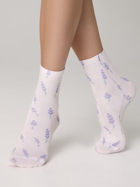 Укороченные носки с хлопком «Lavender» - купить в интернет-магазине Conte