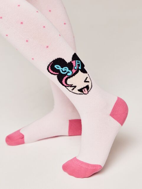 Хлопковые колготки с рисунком «OMG» - купить в интернет-магазине Conte